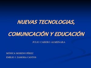 NUEVAS TECNOLOGIAS COMUNICACIN Y EDUCACIN JULIO CABERO ALMENARA