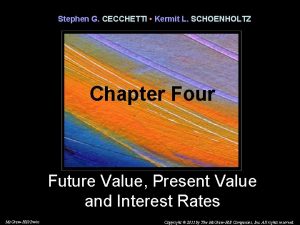 Stephen G CECCHETTI Kermit L SCHOENHOLTZ Chapter Four