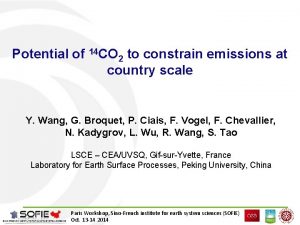 Potential of 14 CO 2 to constrain emissions