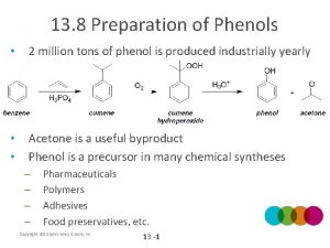 13 8 Preparation of Phenols 2 million tons