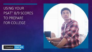 USING YOUR PSAT 89 SCORES TO PREPARE FOR