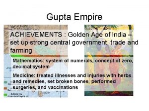 Gupta Empire ACHIEVEMENTS Golden Age of India set