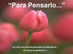 Para Pensarlo Haz click con el mouse para Para Pensarlo Haz click con el mouse para