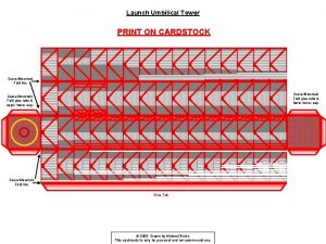 Launch Umbilical Tower PRINT ON CARDSTOCK ScoreMountain Fold