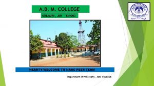 A B M COLLEGE GOLMURI JSR 831003 HEARTY