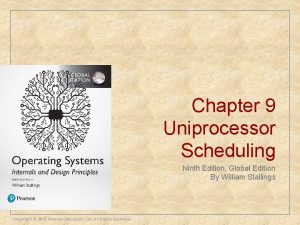 Chapter 9 Uniprocessor Scheduling Ninth Edition Global Edition