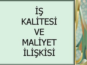 KALTES VE MALYET LKS KALTES VE MALYET LKLER