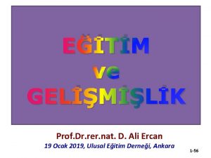 ETM ve GELMLK Prof Dr rer nat D