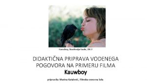 Kauwboy Boudewijn Koole 2012 DIDAKTINA PRIPRAVA VODENEGA POGOVORA