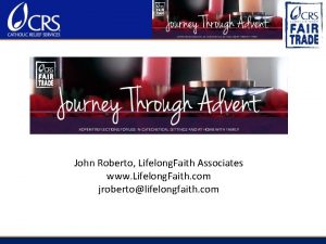 John Roberto Lifelong Faith Associates www Lifelong Faith