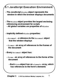5 1 Java Script Execution Environment The Java