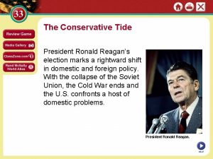 The Conservative Tide President Ronald Reagans election marks