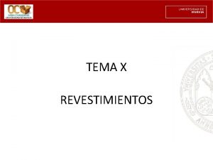 TEMA X REVESTIMIENTOS Masa plstica de material refractario