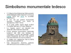 Simbolismo monumentale tedesco Il Vlkerschlachtdenkmal Monumento della Battaglia