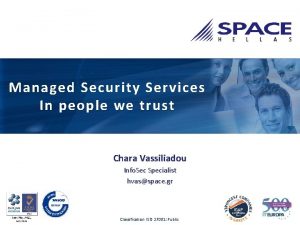 Managed Security Services In people we trust Chara