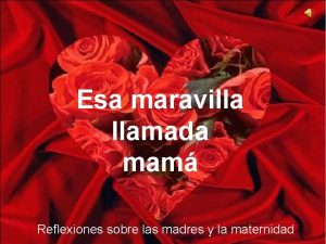 Esa maravilla llamada mam Reflexiones sobre las madres