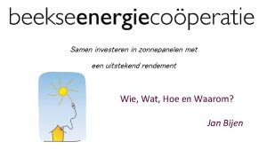 Samen investeren in zonnepanelen met een uitstekend rendement