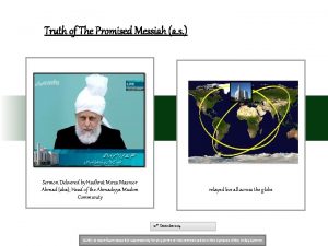 Truth of The Promised Messiah a s Sermon