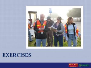 EXERCISES Exercise Program Administration Includes Exercise program development