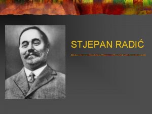 STJEPAN RADI Radipoetak n n Trebarjevo Desno 11