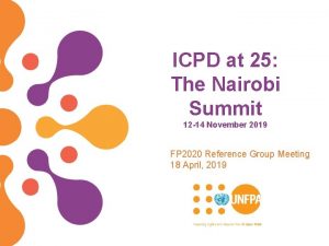 ICPD at 25 The Nairobi Summit 12 14