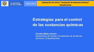 Subdireccin De Control Y Fiscalizacin De Sustancias Qumicas