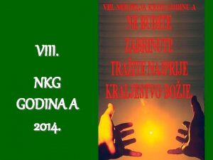 VIII NKG GODINA A 2014 1 Gospod Bog