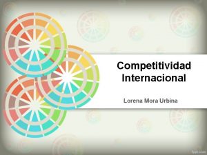 Competitividad Internacional Lorena Mora Urbina QUE ES COMPETITIVIDAD