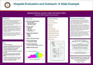 Hospital Evaluation and Outreach A State Example Stephanie