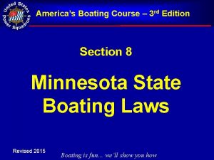 Americas Boating Course 3 rd Edition Section 8