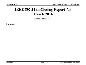 March 2016 doc IEEE 802 11 160463 r