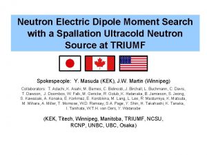 Neutron Electric Dipole Moment Search with a Spallation