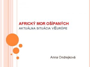 AFRICK MOR OPANCH AKTULNA SITUCIA V EURPE Anna