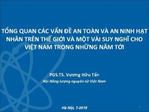 TNG QUAN CC VN AN TON V AN