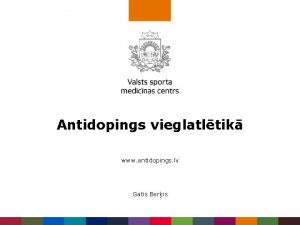 Antidopings vieglatltik www antidopings lv Gatis Beris Pasaules
