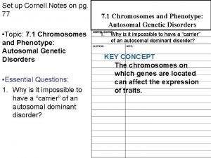 Set Cornell Notes onand pg Phenotype 7 1