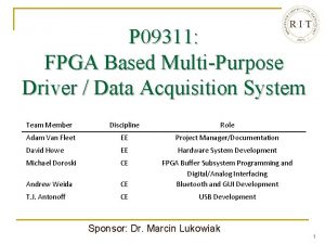 P 09311 FPGA Based MultiPurpose Driver Data Acquisition