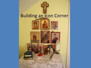 Building an Icon Corner What is an icon