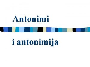 Antonimi i antonimija Biblija Prvi izvjetaj o stvaranju