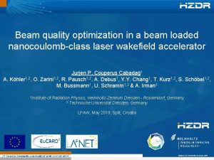 Beam quality optimization in a beam loaded nanocoulombclass