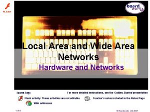 Local Area and Wide Area Networks Hardware and