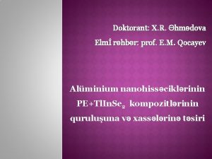 Doktorant X R hmdova Elm rhbr prof E