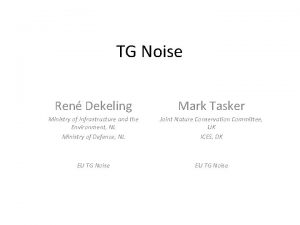 TG Noise Ren Dekeling Mark Tasker Ministry of