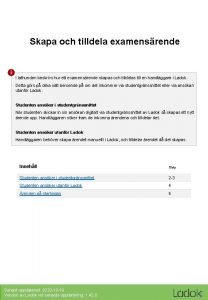 Skapa och tilldela examensrende i I lathunden beskrivs