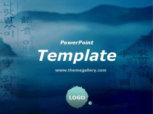 Power Point Template www themegallery com LOGO Contents