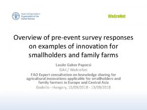 Overview of preevent survey responses on examples of