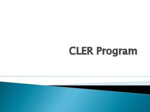 CLER Program Next Accreditation System NAS Annual Data