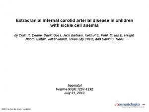 Extracranial internal carotid arterial disease in children with