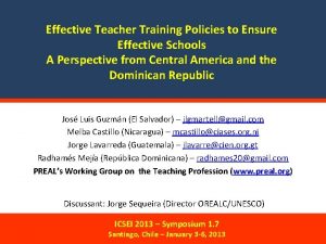 Effective Teacher Training Policies to Ensure Effective Schools