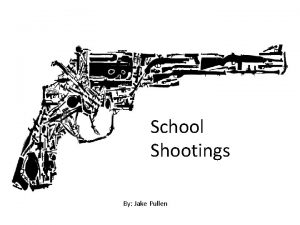 School Shootings By Jake Pullen Oct 1 1997